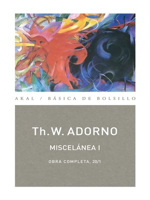 cover image of Miscelánea I
